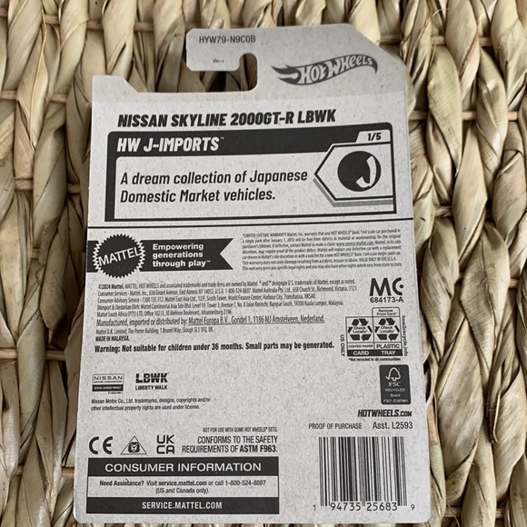 Nissan Skyline 2000GT-R LBWK Tooned Liberty Walk Hot Wheels LibertyWalk 2025 New - Picture 3 of 7
